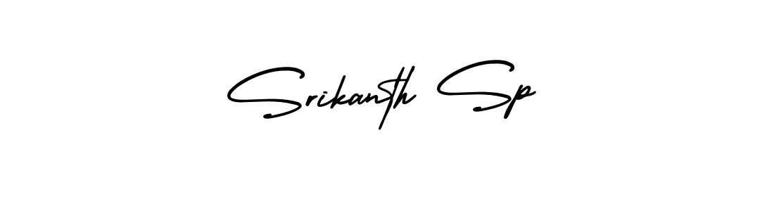 How to make Srikanth Sp signature? AmerikaSignatureDemo-Regular is a professional autograph style. Create handwritten signature for Srikanth Sp name. Srikanth Sp signature style 3 images and pictures png