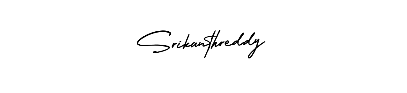 Create a beautiful signature design for name Srikanthreddy. With this signature (AmerikaSignatureDemo-Regular) fonts, you can make a handwritten signature for free. Srikanthreddy signature style 3 images and pictures png