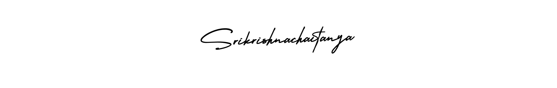 The best way (AmerikaSignatureDemo-Regular) to make a short signature is to pick only two or three words in your name. The name Srikrishnachaitanya include a total of six letters. For converting this name. Srikrishnachaitanya signature style 3 images and pictures png