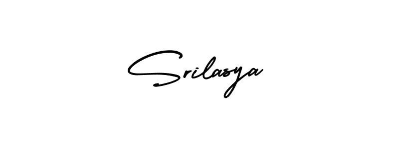 Use a signature maker to create a handwritten signature online. With this signature software, you can design (AmerikaSignatureDemo-Regular) your own signature for name Srilasya. Srilasya signature style 3 images and pictures png