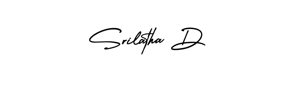 This is the best signature style for the Srilatha D name. Also you like these signature font (AmerikaSignatureDemo-Regular). Mix name signature. Srilatha D signature style 3 images and pictures png