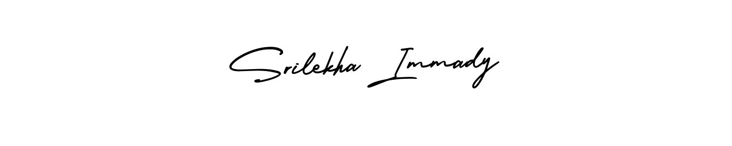 Similarly AmerikaSignatureDemo-Regular is the best handwritten signature design. Signature creator online .You can use it as an online autograph creator for name Srilekha Immady. Srilekha Immady signature style 3 images and pictures png