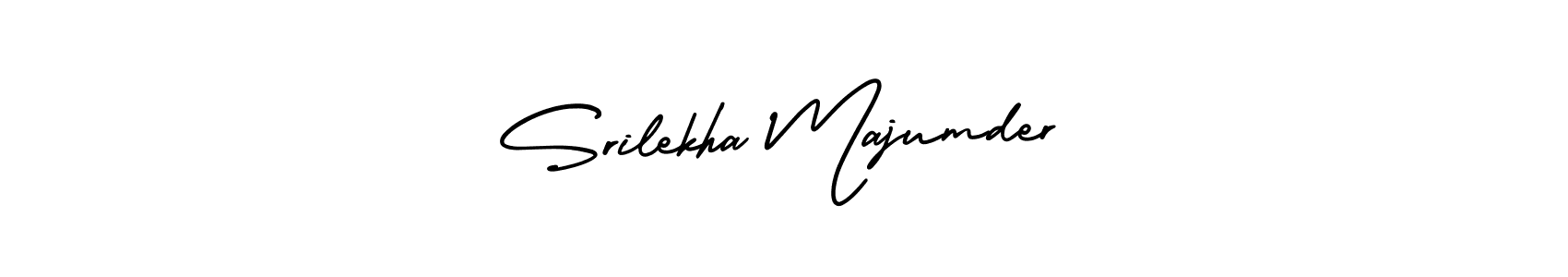Use a signature maker to create a handwritten signature online. With this signature software, you can design (AmerikaSignatureDemo-Regular) your own signature for name Srilekha Majumder. Srilekha Majumder signature style 3 images and pictures png