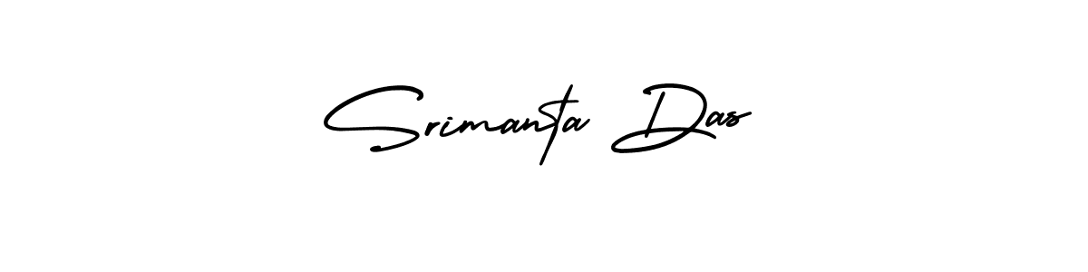 Use a signature maker to create a handwritten signature online. With this signature software, you can design (AmerikaSignatureDemo-Regular) your own signature for name Srimanta Das. Srimanta Das signature style 3 images and pictures png