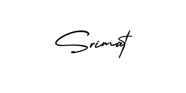 Use a signature maker to create a handwritten signature online. With this signature software, you can design (AmerikaSignatureDemo-Regular) your own signature for name Srimat. Srimat signature style 3 images and pictures png