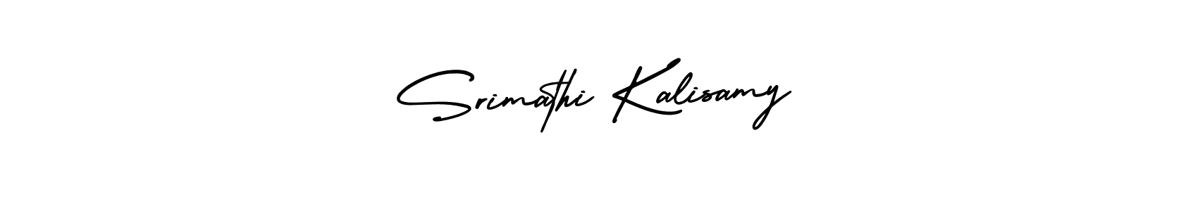 Design your own signature with our free online signature maker. With this signature software, you can create a handwritten (AmerikaSignatureDemo-Regular) signature for name Srimathi Kalisamy. Srimathi Kalisamy signature style 3 images and pictures png