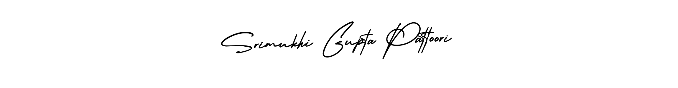 How to make Srimukhi Gupta Pattoori name signature. Use AmerikaSignatureDemo-Regular style for creating short signs online. This is the latest handwritten sign. Srimukhi Gupta Pattoori signature style 3 images and pictures png
