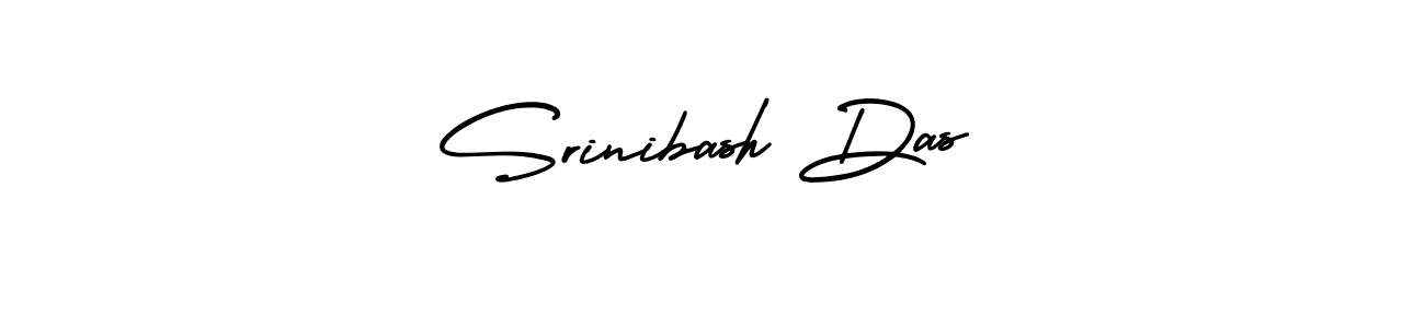 Srinibash Das stylish signature style. Best Handwritten Sign (AmerikaSignatureDemo-Regular) for my name. Handwritten Signature Collection Ideas for my name Srinibash Das. Srinibash Das signature style 3 images and pictures png