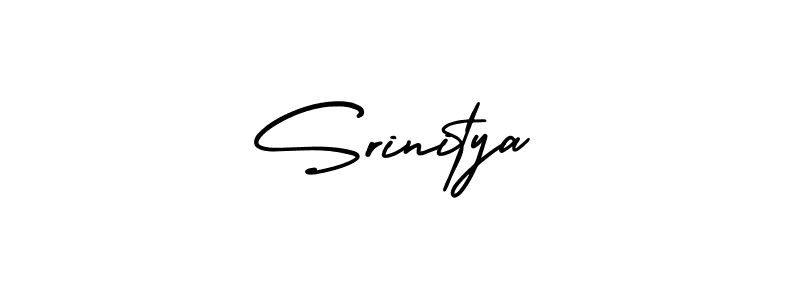 How to make Srinitya signature? AmerikaSignatureDemo-Regular is a professional autograph style. Create handwritten signature for Srinitya name. Srinitya signature style 3 images and pictures png