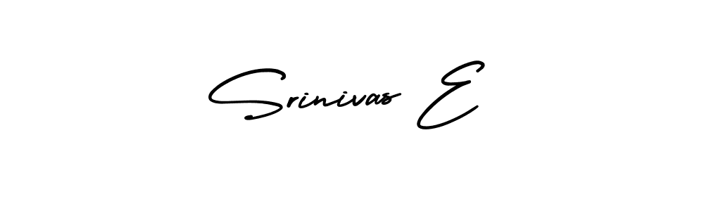 It looks lik you need a new signature style for name Srinivas E. Design unique handwritten (AmerikaSignatureDemo-Regular) signature with our free signature maker in just a few clicks. Srinivas E signature style 3 images and pictures png
