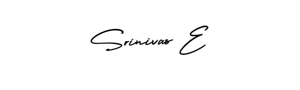 It looks lik you need a new signature style for name Srinivas E. Design unique handwritten (AmerikaSignatureDemo-Regular) signature with our free signature maker in just a few clicks. Srinivas E signature style 3 images and pictures png