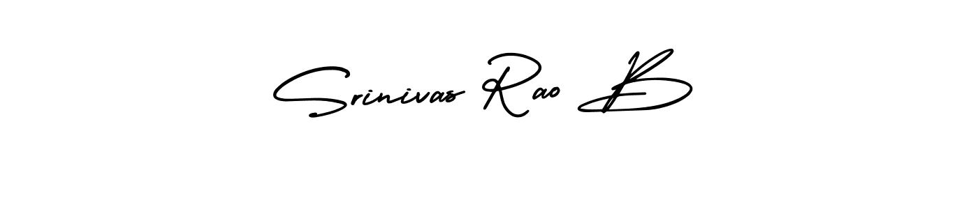Srinivas Rao B stylish signature style. Best Handwritten Sign (AmerikaSignatureDemo-Regular) for my name. Handwritten Signature Collection Ideas for my name Srinivas Rao B. Srinivas Rao B signature style 3 images and pictures png