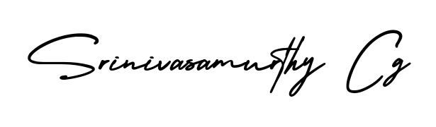 You should practise on your own different ways (AmerikaSignatureDemo-Regular) to write your name (Srinivasamurthy Cg) in signature. Don't let someone else do it for you. Srinivasamurthy Cg signature style 3 images and pictures png