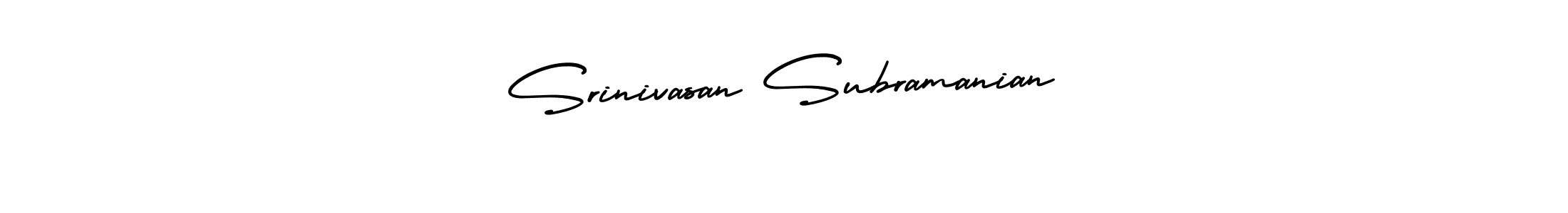 Also we have Srinivasan Subramanian name is the best signature style. Create professional handwritten signature collection using AmerikaSignatureDemo-Regular autograph style. Srinivasan Subramanian signature style 3 images and pictures png