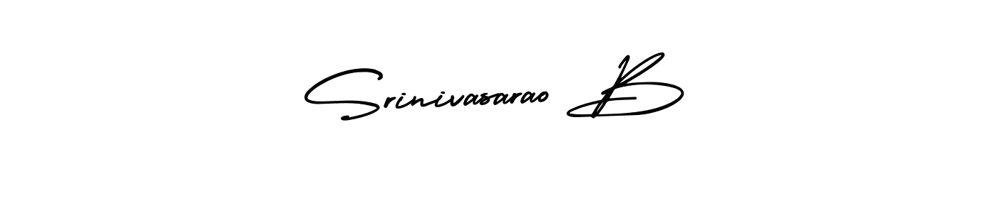 How to make Srinivasarao B name signature. Use AmerikaSignatureDemo-Regular style for creating short signs online. This is the latest handwritten sign. Srinivasarao B signature style 3 images and pictures png