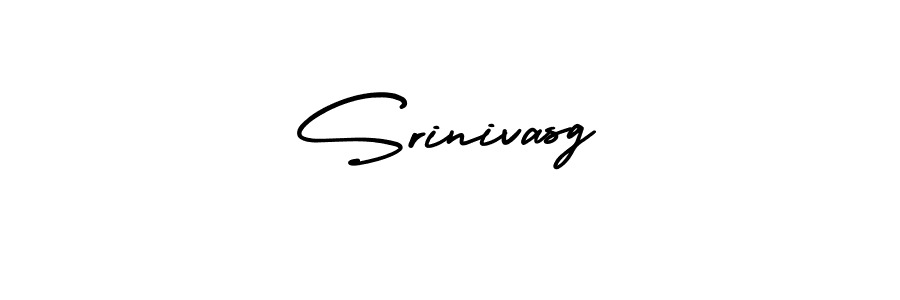 The best way (AmerikaSignatureDemo-Regular) to make a short signature is to pick only two or three words in your name. The name Srinivasg include a total of six letters. For converting this name. Srinivasg signature style 3 images and pictures png