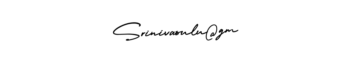 This is the best signature style for the Srinivasulu@gm name. Also you like these signature font (AmerikaSignatureDemo-Regular). Mix name signature. Srinivasulu@gm signature style 3 images and pictures png