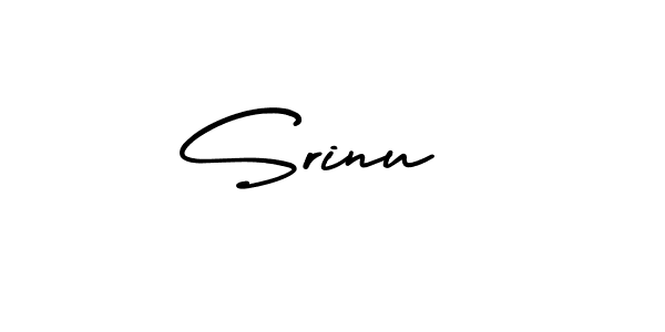 How to make Srinu  name signature. Use AmerikaSignatureDemo-Regular style for creating short signs online. This is the latest handwritten sign. Srinu  signature style 3 images and pictures png