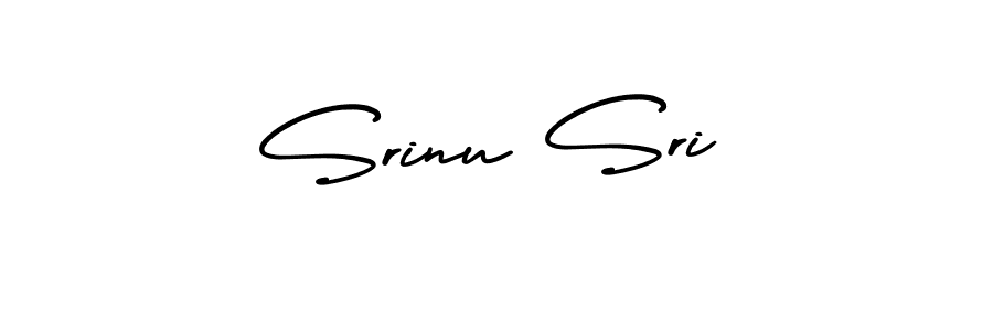 Srinu Sri stylish signature style. Best Handwritten Sign (AmerikaSignatureDemo-Regular) for my name. Handwritten Signature Collection Ideas for my name Srinu Sri. Srinu Sri signature style 3 images and pictures png