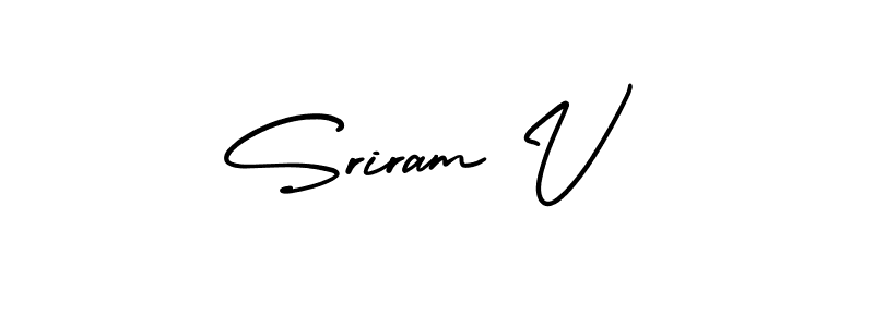 Make a short Sriram V signature style. Manage your documents anywhere anytime using AmerikaSignatureDemo-Regular. Create and add eSignatures, submit forms, share and send files easily. Sriram V signature style 3 images and pictures png