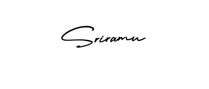 Create a beautiful signature design for name Sriramu. With this signature (AmerikaSignatureDemo-Regular) fonts, you can make a handwritten signature for free. Sriramu signature style 3 images and pictures png