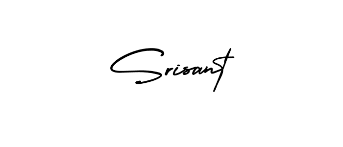 Use a signature maker to create a handwritten signature online. With this signature software, you can design (AmerikaSignatureDemo-Regular) your own signature for name Srisant. Srisant signature style 3 images and pictures png