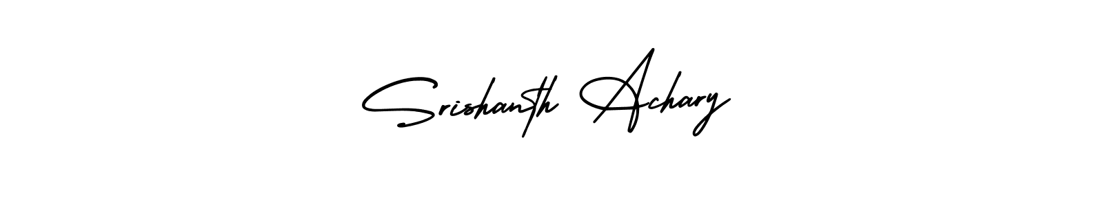 Design your own signature with our free online signature maker. With this signature software, you can create a handwritten (AmerikaSignatureDemo-Regular) signature for name Srishanth Achary. Srishanth Achary signature style 3 images and pictures png