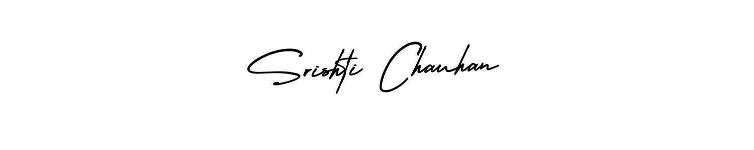 Create a beautiful signature design for name Srishti Chauhan. With this signature (AmerikaSignatureDemo-Regular) fonts, you can make a handwritten signature for free. Srishti Chauhan signature style 3 images and pictures png