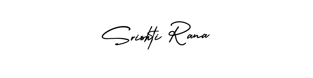 How to Draw Srishti Rana signature style? AmerikaSignatureDemo-Regular is a latest design signature styles for name Srishti Rana. Srishti Rana signature style 3 images and pictures png
