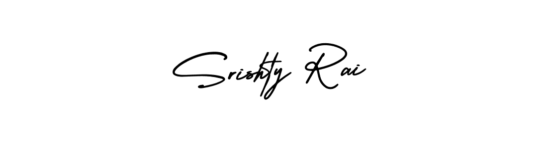 AmerikaSignatureDemo-Regular is a professional signature style that is perfect for those who want to add a touch of class to their signature. It is also a great choice for those who want to make their signature more unique. Get Srishty Rai name to fancy signature for free. Srishty Rai signature style 3 images and pictures png