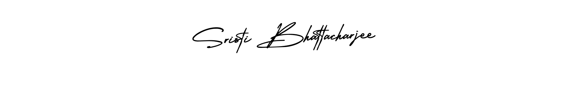 It looks lik you need a new signature style for name Sristi Bhattacharjee. Design unique handwritten (AmerikaSignatureDemo-Regular) signature with our free signature maker in just a few clicks. Sristi Bhattacharjee signature style 3 images and pictures png