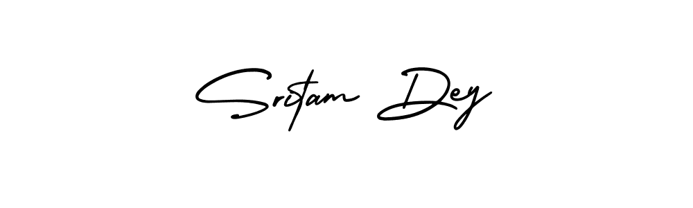 How to make Sritam Dey name signature. Use AmerikaSignatureDemo-Regular style for creating short signs online. This is the latest handwritten sign. Sritam Dey signature style 3 images and pictures png