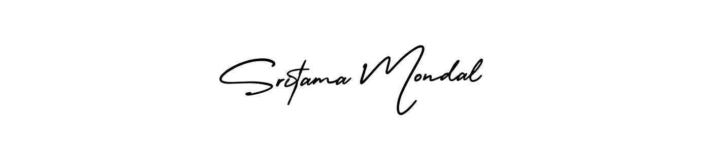 This is the best signature style for the Sritama Mondal name. Also you like these signature font (AmerikaSignatureDemo-Regular). Mix name signature. Sritama Mondal signature style 3 images and pictures png