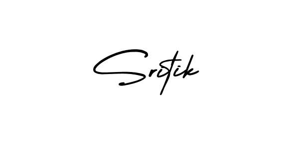 How to make Sritik signature? AmerikaSignatureDemo-Regular is a professional autograph style. Create handwritten signature for Sritik name. Sritik signature style 3 images and pictures png