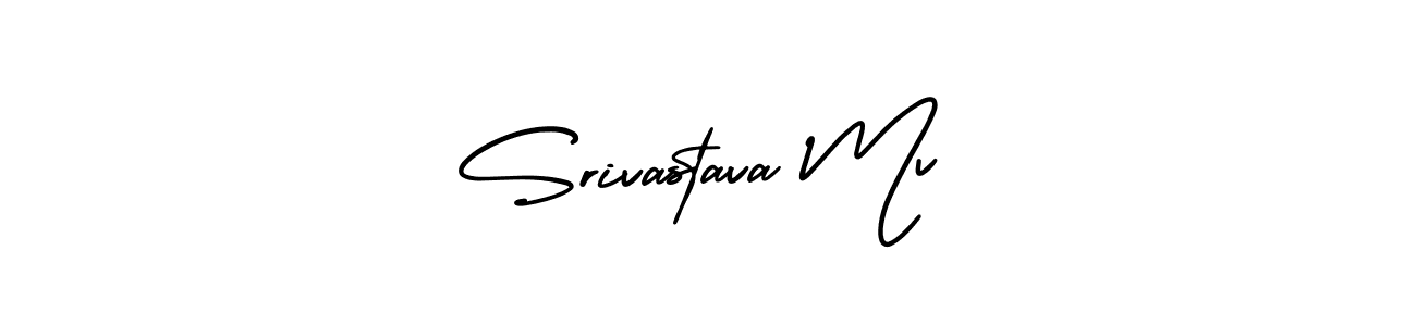 How to make Srivastava Mv signature? AmerikaSignatureDemo-Regular is a professional autograph style. Create handwritten signature for Srivastava Mv name. Srivastava Mv signature style 3 images and pictures png