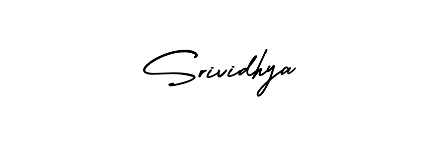 The best way (AmerikaSignatureDemo-Regular) to make a short signature is to pick only two or three words in your name. The name Srividhya include a total of six letters. For converting this name. Srividhya signature style 3 images and pictures png