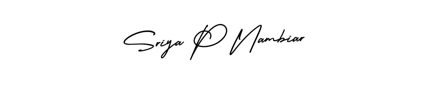 How to Draw Sriya P Nambiar signature style? AmerikaSignatureDemo-Regular is a latest design signature styles for name Sriya P Nambiar. Sriya P Nambiar signature style 3 images and pictures png