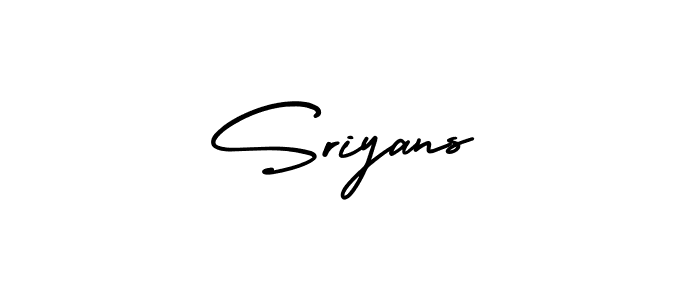 How to make Sriyans signature? AmerikaSignatureDemo-Regular is a professional autograph style. Create handwritten signature for Sriyans name. Sriyans signature style 3 images and pictures png