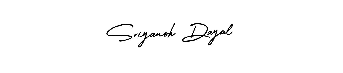 Make a beautiful signature design for name Sriyansh Dayal. With this signature (AmerikaSignatureDemo-Regular) style, you can create a handwritten signature for free. Sriyansh Dayal signature style 3 images and pictures png