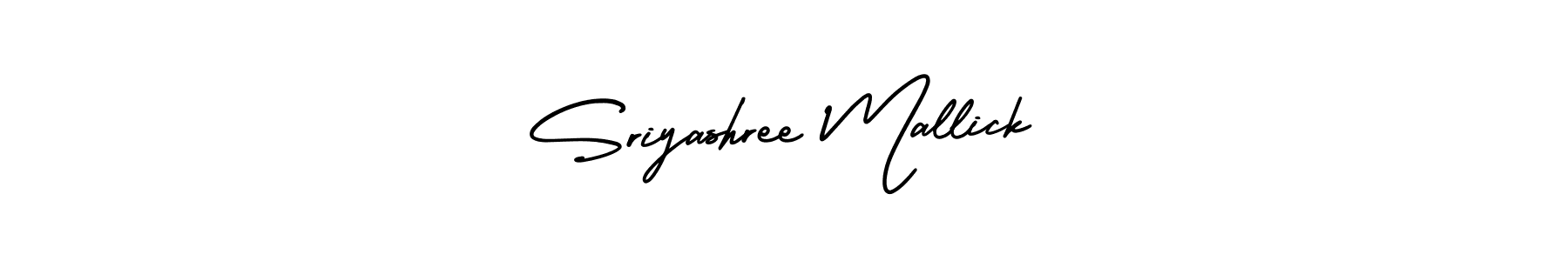 Sriyashree Mallick stylish signature style. Best Handwritten Sign (AmerikaSignatureDemo-Regular) for my name. Handwritten Signature Collection Ideas for my name Sriyashree Mallick. Sriyashree Mallick signature style 3 images and pictures png