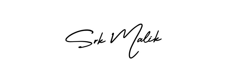Design your own signature with our free online signature maker. With this signature software, you can create a handwritten (AmerikaSignatureDemo-Regular) signature for name Srk Malik. Srk Malik signature style 3 images and pictures png