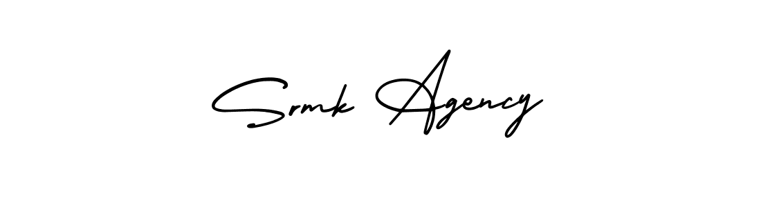 Also we have Srmk Agency name is the best signature style. Create professional handwritten signature collection using AmerikaSignatureDemo-Regular autograph style. Srmk Agency signature style 3 images and pictures png