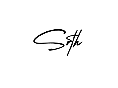 if you are searching for the best signature style for your name Srth. so please give up your signature search. here we have designed multiple signature styles  using AmerikaSignatureDemo-Regular. Srth signature style 3 images and pictures png