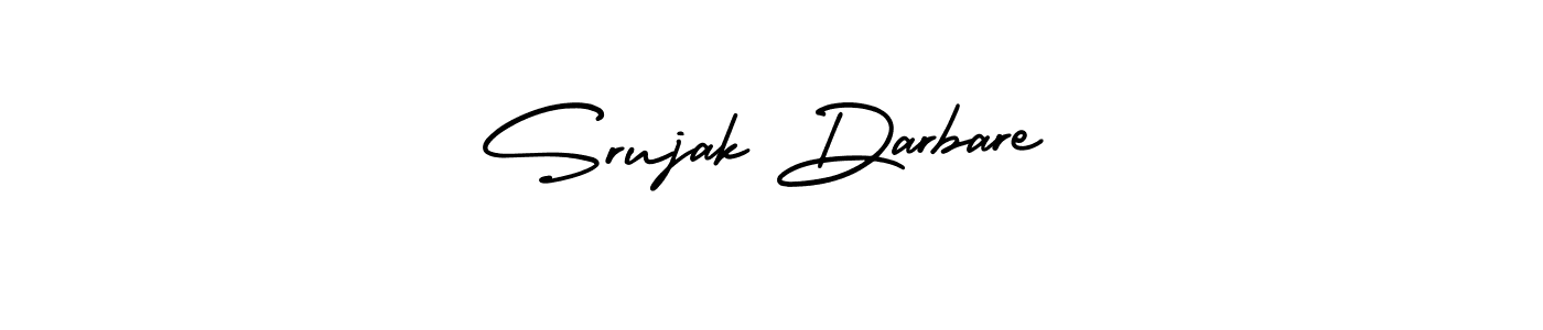 Create a beautiful signature design for name Srujak Darbare. With this signature (AmerikaSignatureDemo-Regular) fonts, you can make a handwritten signature for free. Srujak Darbare signature style 3 images and pictures png