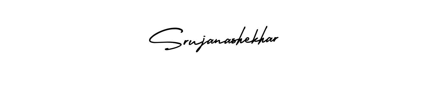 This is the best signature style for the Srujanashekhar name. Also you like these signature font (AmerikaSignatureDemo-Regular). Mix name signature. Srujanashekhar signature style 3 images and pictures png