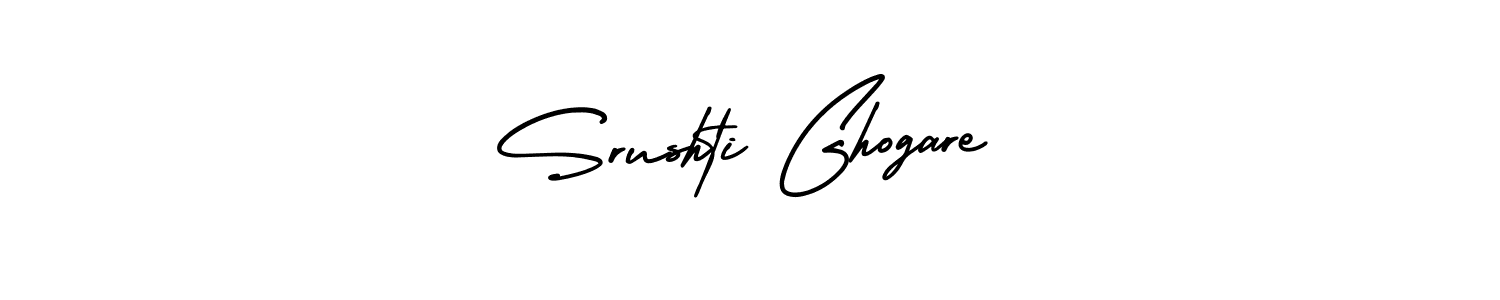 Also You can easily find your signature by using the search form. We will create Srushti Ghogare name handwritten signature images for you free of cost using AmerikaSignatureDemo-Regular sign style. Srushti Ghogare signature style 3 images and pictures png