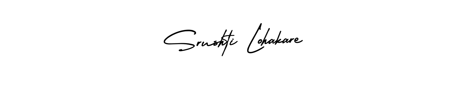 Make a beautiful signature design for name Srushti Lohakare. With this signature (AmerikaSignatureDemo-Regular) style, you can create a handwritten signature for free. Srushti Lohakare signature style 3 images and pictures png