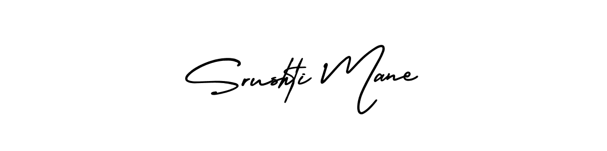AmerikaSignatureDemo-Regular is a professional signature style that is perfect for those who want to add a touch of class to their signature. It is also a great choice for those who want to make their signature more unique. Get Srushti Mane name to fancy signature for free. Srushti Mane signature style 3 images and pictures png