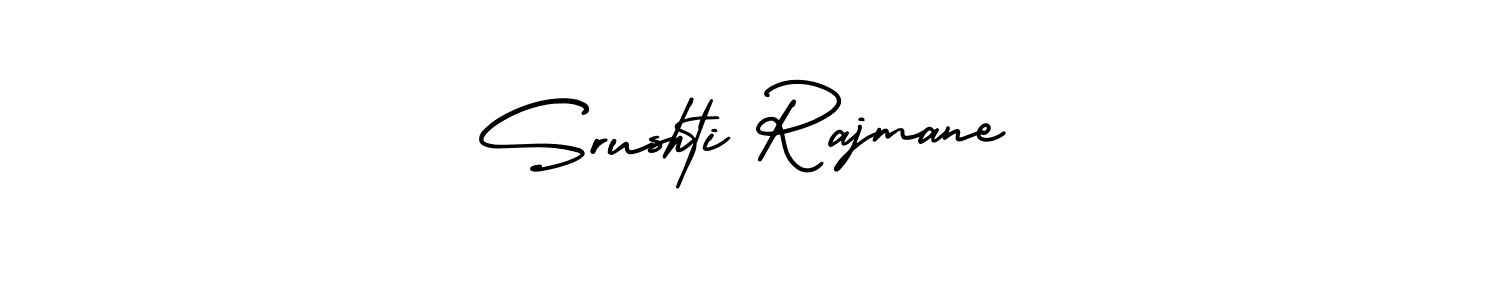 It looks lik you need a new signature style for name Srushti Rajmane. Design unique handwritten (AmerikaSignatureDemo-Regular) signature with our free signature maker in just a few clicks. Srushti Rajmane signature style 3 images and pictures png