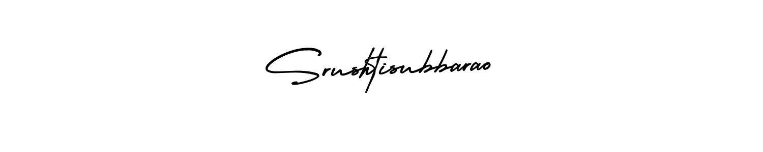 if you are searching for the best signature style for your name Srushtisubbarao. so please give up your signature search. here we have designed multiple signature styles  using AmerikaSignatureDemo-Regular. Srushtisubbarao signature style 3 images and pictures png
